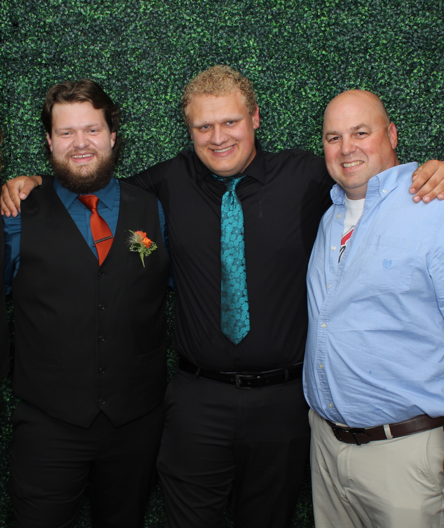Members of the TJ's Landscaping crew at a company event