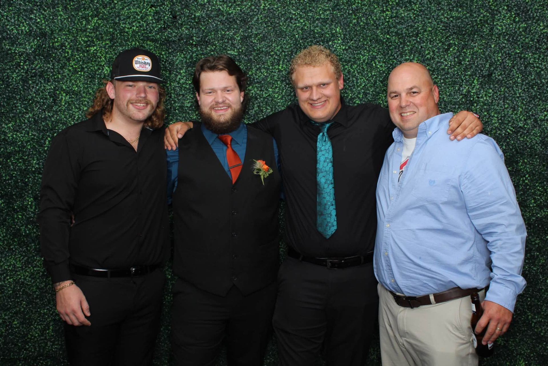 Members of the TJ's Landscaping crew at a company event